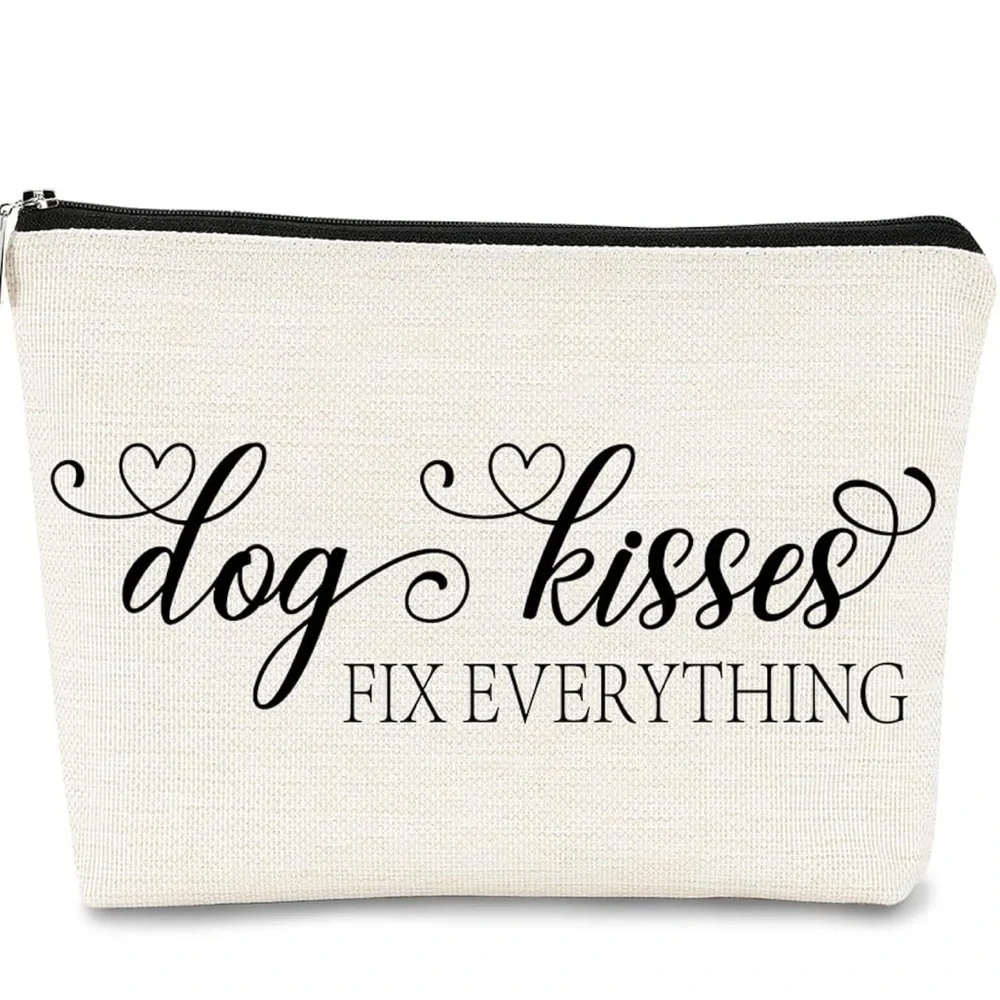 Makeup Bag Dog Kisses Fix Everything